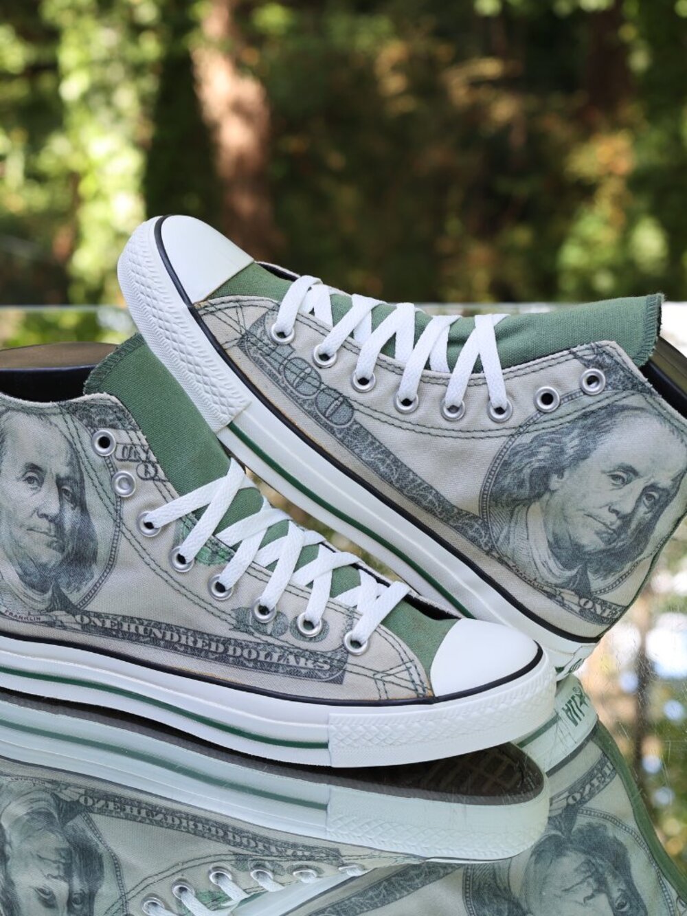 Converse Chuck Taylor All Star Hi Dollar Money Print 2010 - Picture 7 of 16